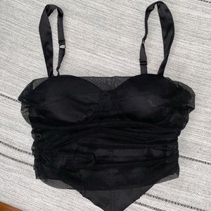 Windsor Black Corset Top - M